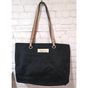 PORTO VINO Wine Purse Black Tote Hidden Leakproof Insulated Bag Top Handles New
